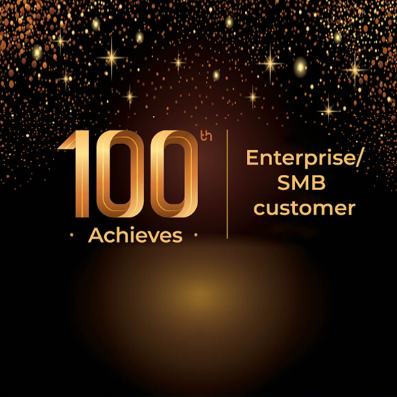 Achieves its 100th Enterprise/SMB customer